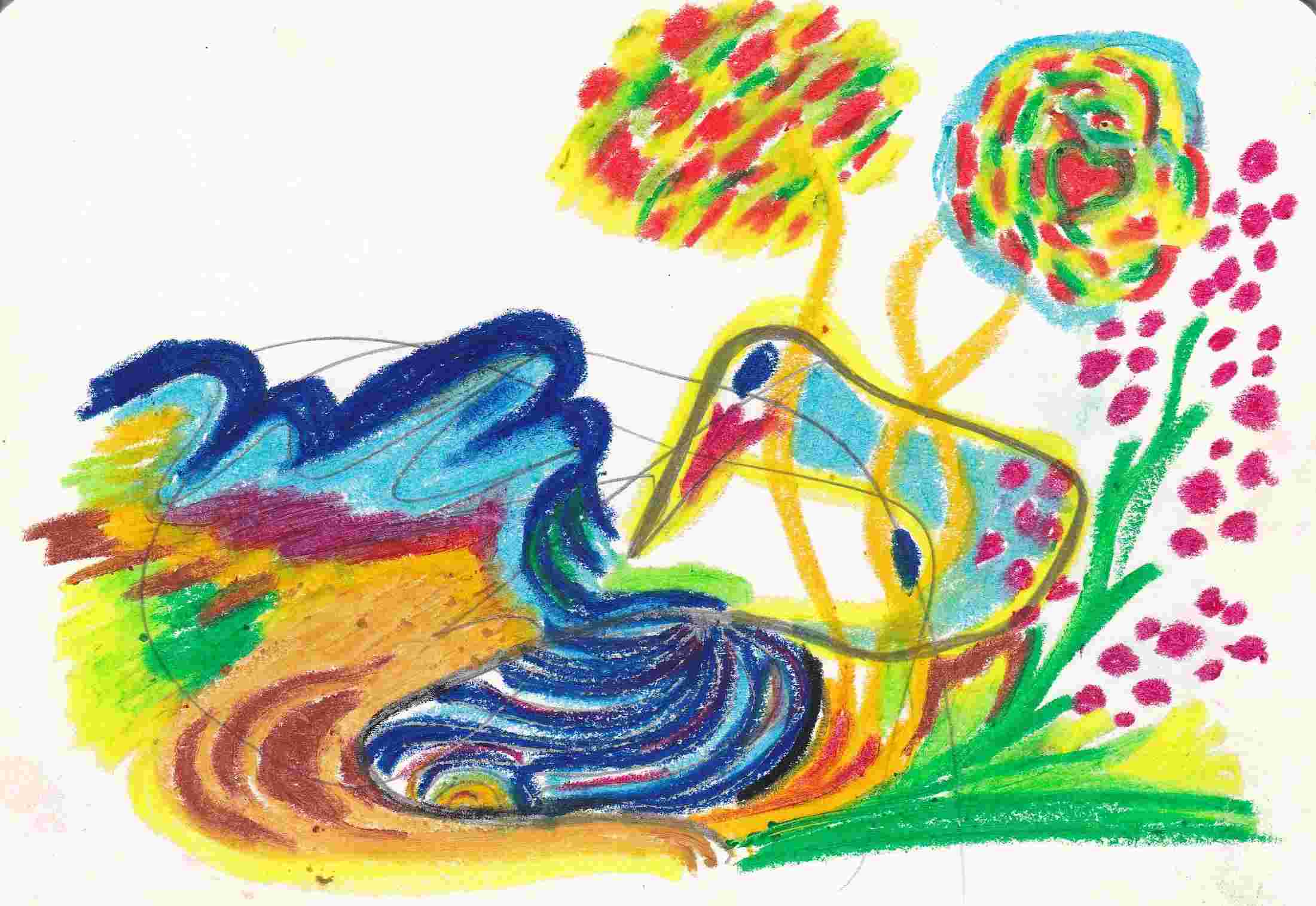 Sinnesrauch — Mixed Media, 19 × 13.4 cm
